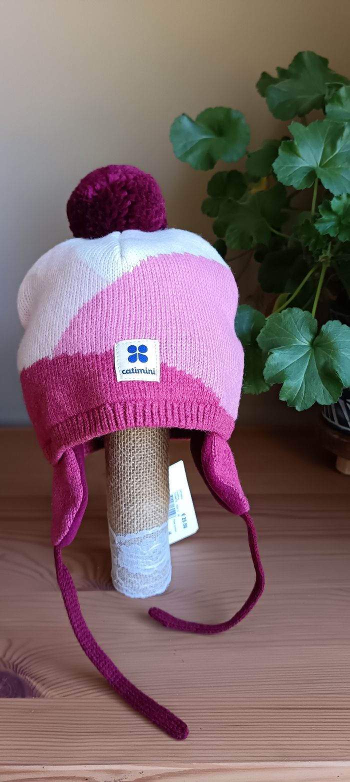 Bonnet aviateur à pompon de la marque Catimini