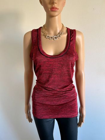 Débardeur rouge bordeaux sans manches Morgan taille L TBE