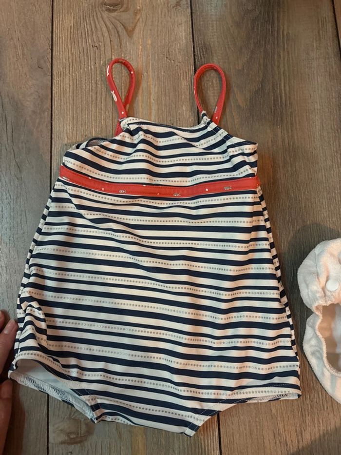 Maillot de bain fille avec couche intégrée 9/12mois Archimede