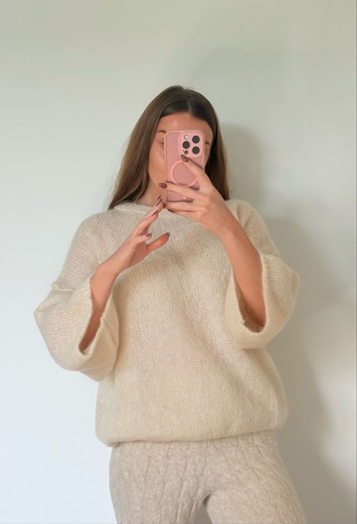 Pull - Ecru - Fluffy - Cocooning - Automne