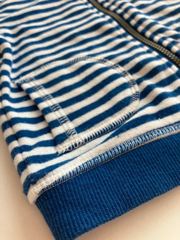 Gilet à rayures bébé 6 mois - photo numéro 2