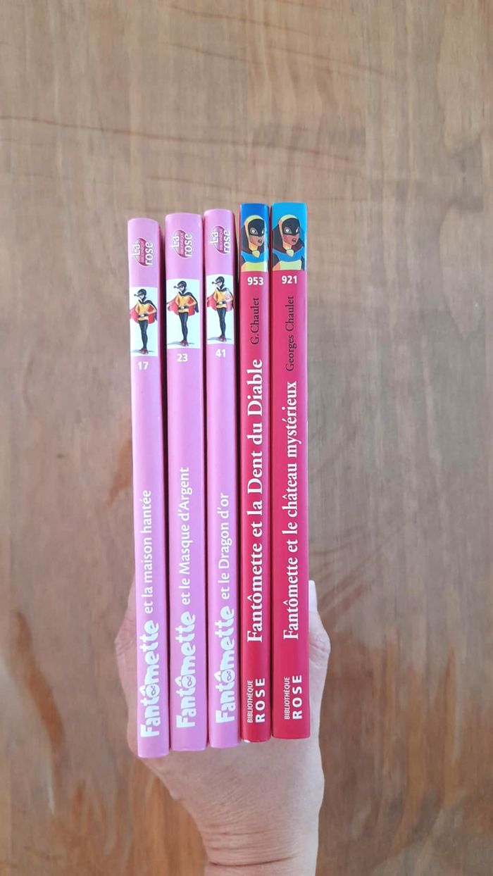 📚 Lot de 5 livres Fantômette – Bibliothèque Rose - photo numéro 2