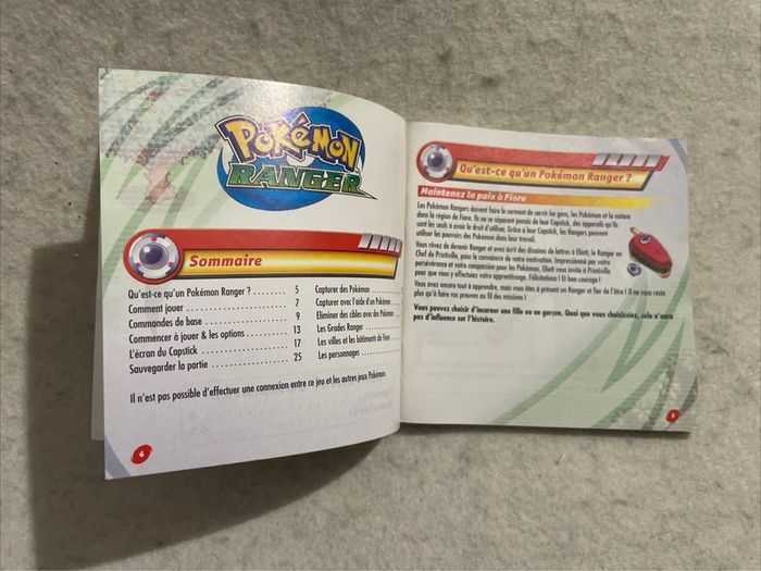 Notice Nintendo DS Pokémon Ranger FRA - photo numéro 3