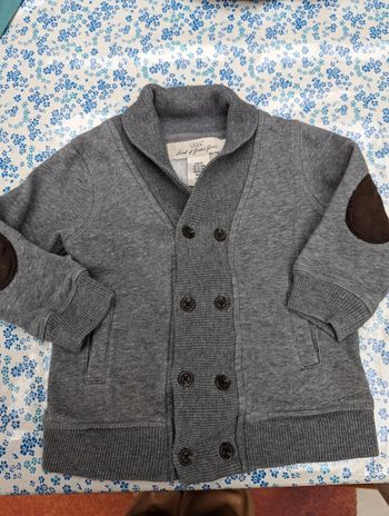 Gilet en sweat gris H&M 12-18 mois
