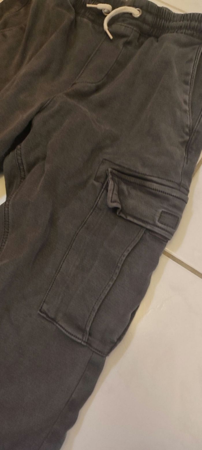 Cargo gris delavé 12 13 ans garcon - photo numéro 6