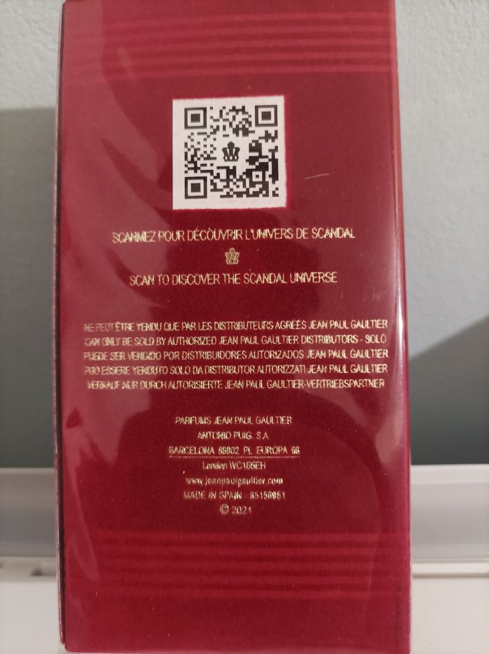 Parfum homme scandal jpg - photo numéro 3