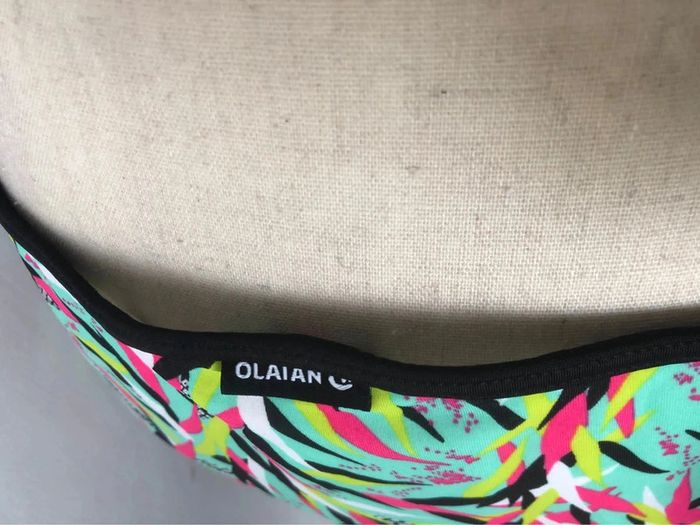 Sublime bikini olaian taille 46 95 D fR motifs feuilles multicolores très bon état - photo numéro 11