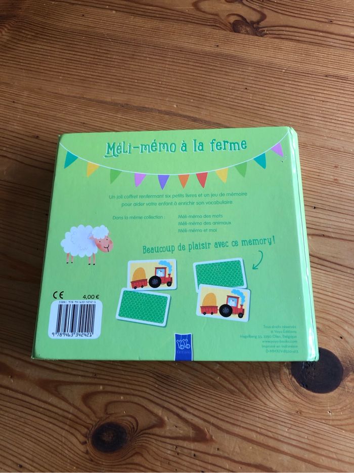Coffret livres et Memory : la ferme - photo numéro 3