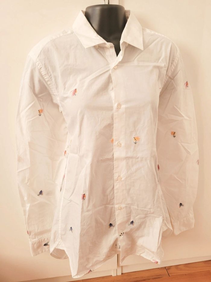 Chemise chemisier blanc Vicomte Albiate Milano Vicomte A Japan 100% coton multicolore