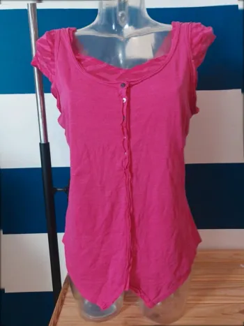 Top rose DDP femme taille 40