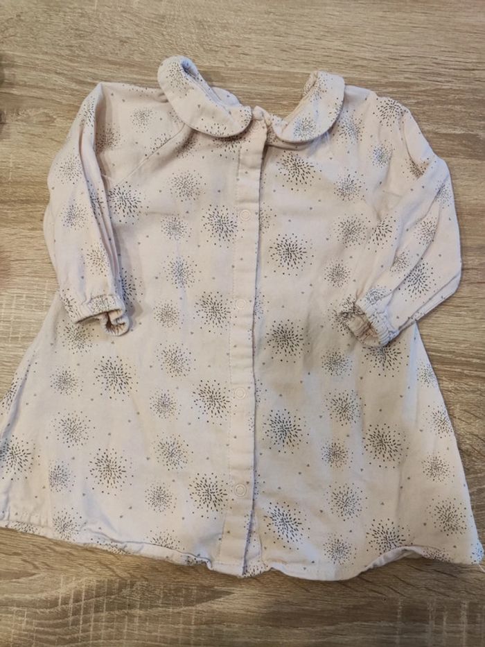 Robe rose et grise 12 mois - photo numéro 3