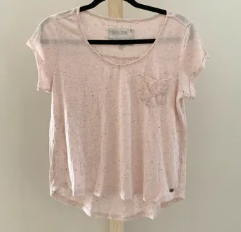 T-shirt rose clair chiné – Barcia Jeans – Taille S