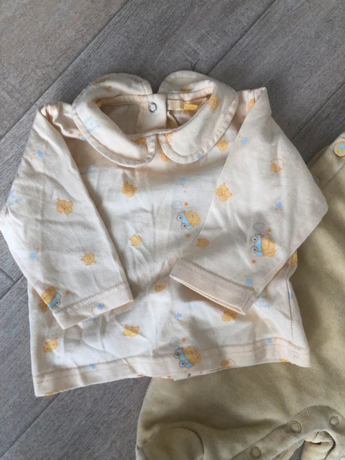 Salopette jaune et tee-shirt fille - photo numéro 7