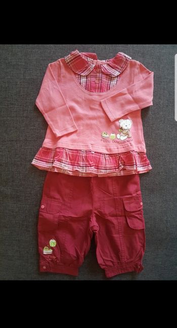 Ensemble 2 pièces bébé fille 6 mois