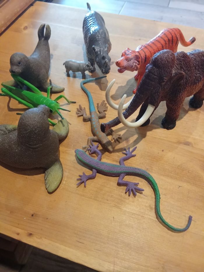 lot de 8 animaux sauvages