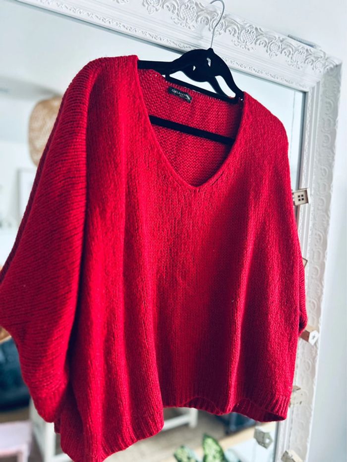 Pull maille femme mohair&laine taille unique - photo numéro 2