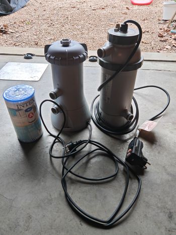 lot pompe épurateur et réchauffeur pour piscine