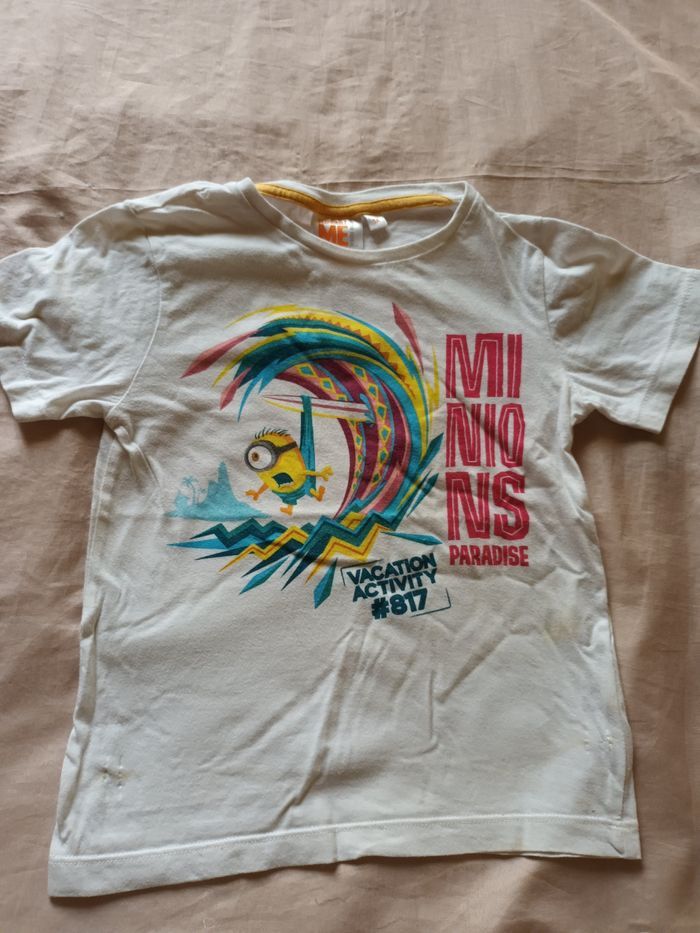T shirt garçon Minions 5 ans