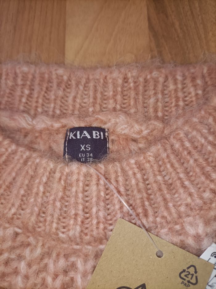 Joli pull neuf type laine rose XS kiabi - photo numéro 7