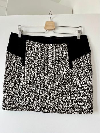 Jupe noire gris chiné Comptoir des cotonniers 42