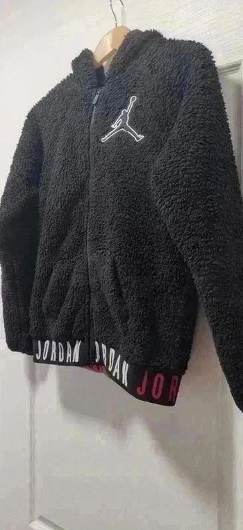 Veste polaire à capuche zippée polaire grise Nike Jordan 12-13 ans