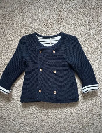 Veste marinière 9 mois 