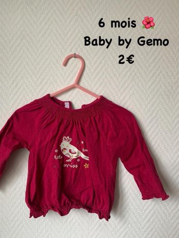 T-shirt 🌺 6 mois 🌺 Gemo