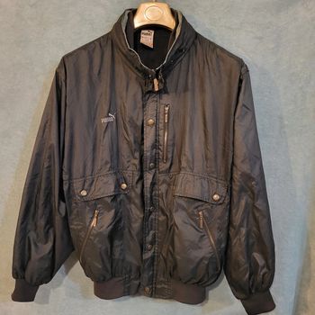 Veste Coupe-vent - Capuche pliable  / Track Jacket - Vintage 90's 🧥 Taille 3 / L - Puma - Logo Brodé