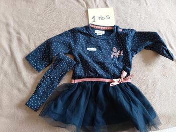 robe bleu marine avec ceinture