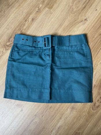 Jupe courte bleue verte