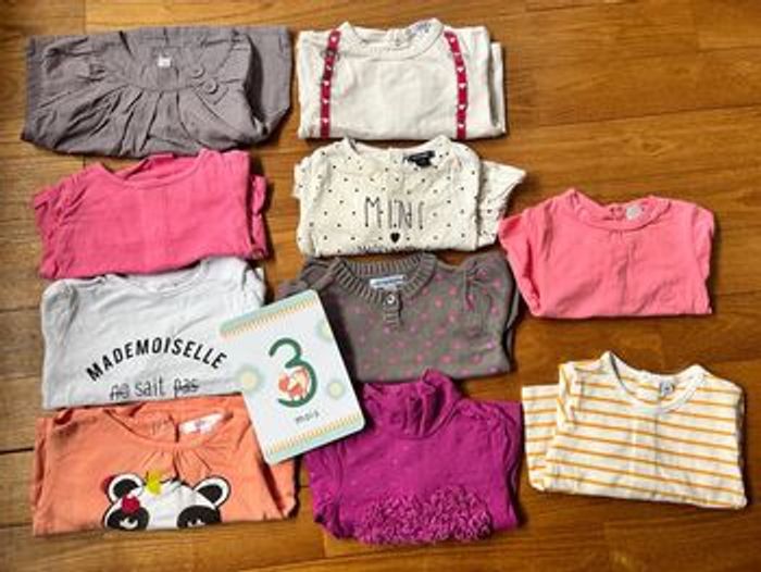 Lot de tee shirts 3 mois Automne hiver