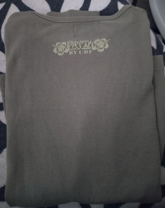 Haut manches longues "Caprice de fille" écritures pailletées 100% coton en très bon état - photo numéro 7