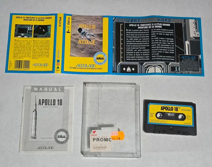 *rare* Jeu commodore 64 128 apollo 18 version française