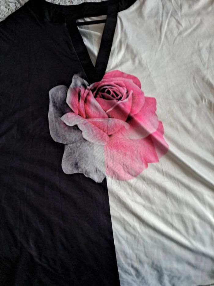 tunique noire et rose - photo numéro 3