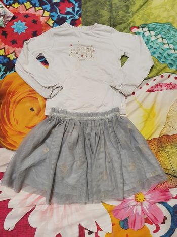 Ensemble 2 pièces jupe voilée 5 ans