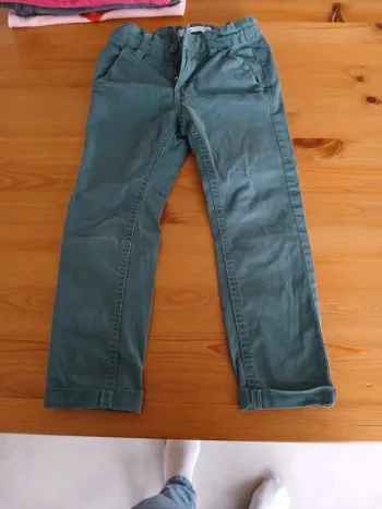 Pantalon 3 ans vert foncé