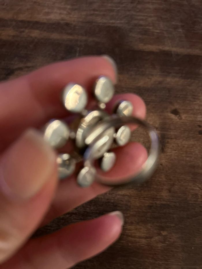 Bague en argent oeuil de Ste Lucie - photo numéro 4