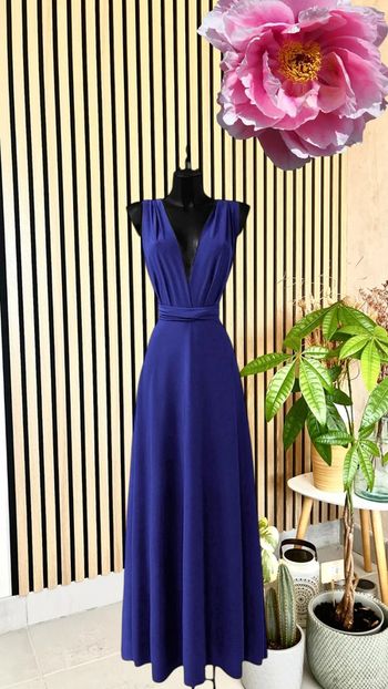 Robe bleu roi made in France multi positions