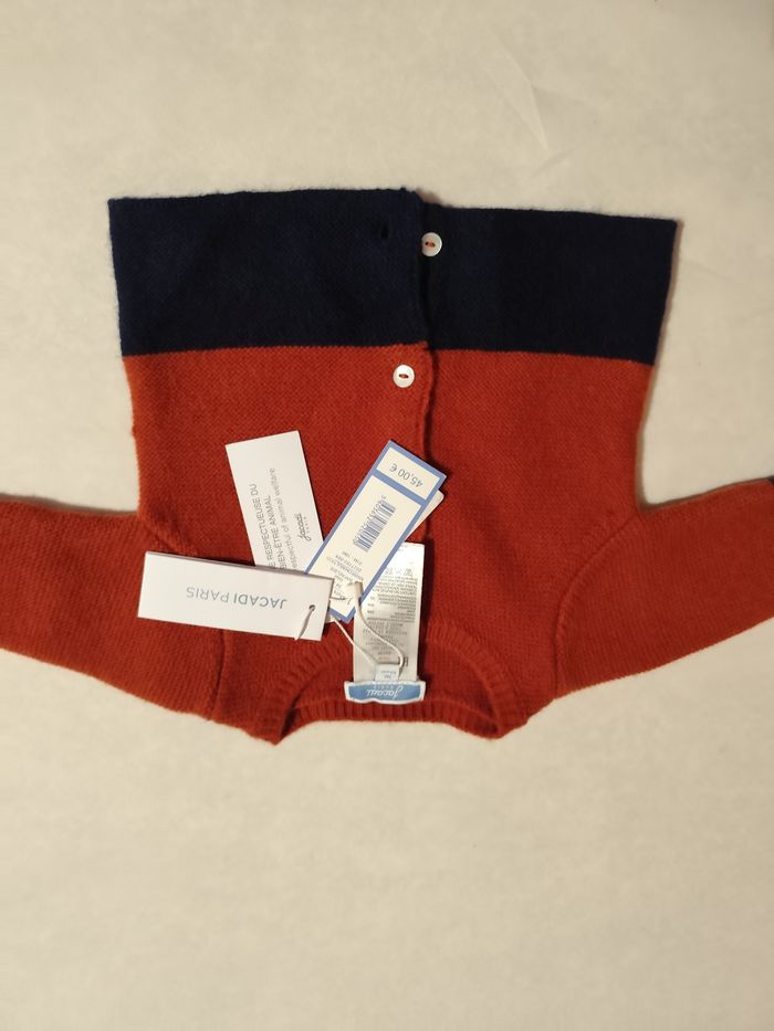 Gilet cardigan bébé  Jacadi Paris neuf taille 3  mois - photo numéro 6