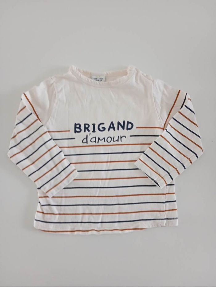 Teeshirt manche longue tape à l’œil 24 mois