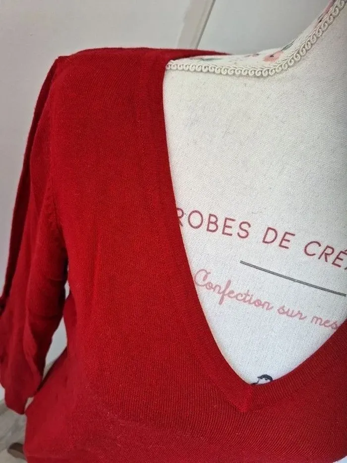 pull rouge - photo numéro 6