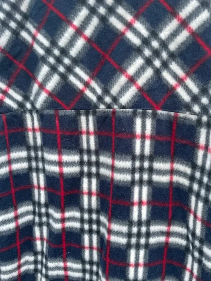 Lumberjack Flannel Plaid Polaire shirt chemise blue red black white Mens XL - photo numéro 9