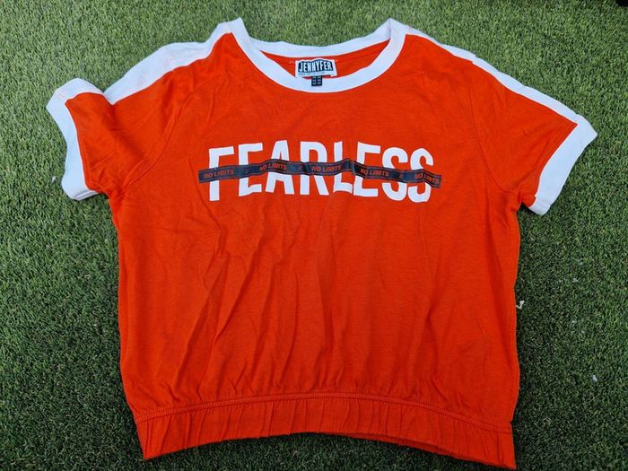 Tee shirt taille xs orange jennyfer taille 34