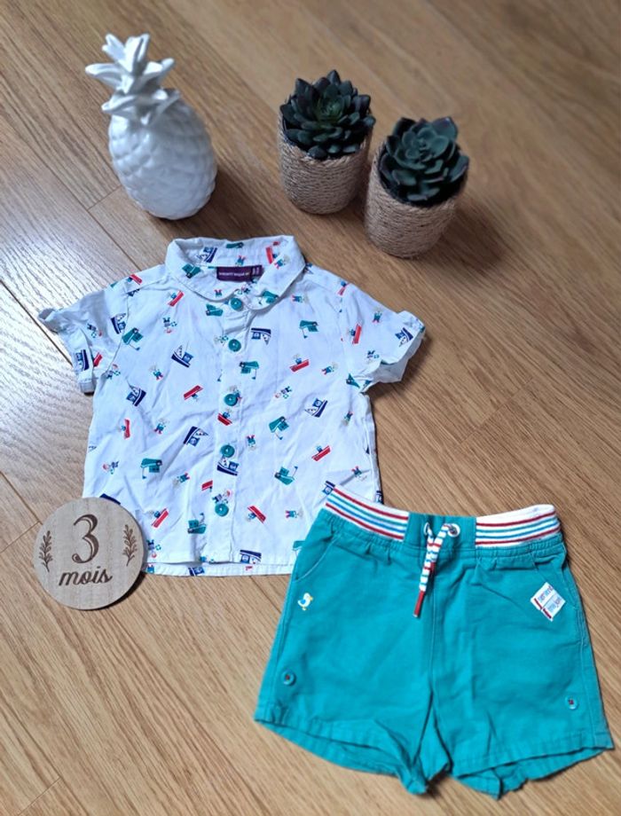 🌸 Magnifique ensemble Sergent Major garçon 3 mois 🌸