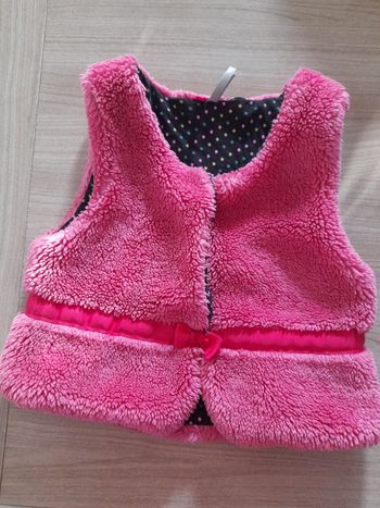 Veste sans manche rose 6 ans
