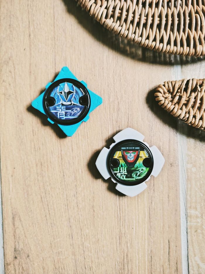 🌟 Power rangers ninja steel lot étoiles ishiban badge en mousse ranger bleu et Megazord blanche
