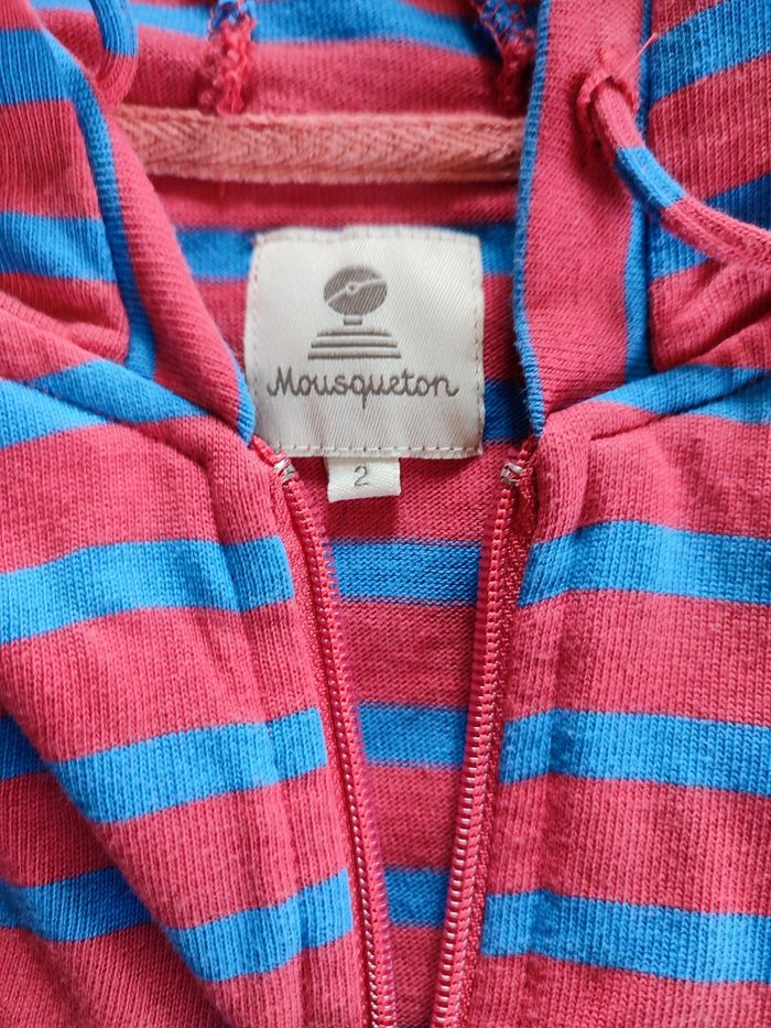 Gilet zippé marin veste 2 ans Mousqueton - photo numéro 3