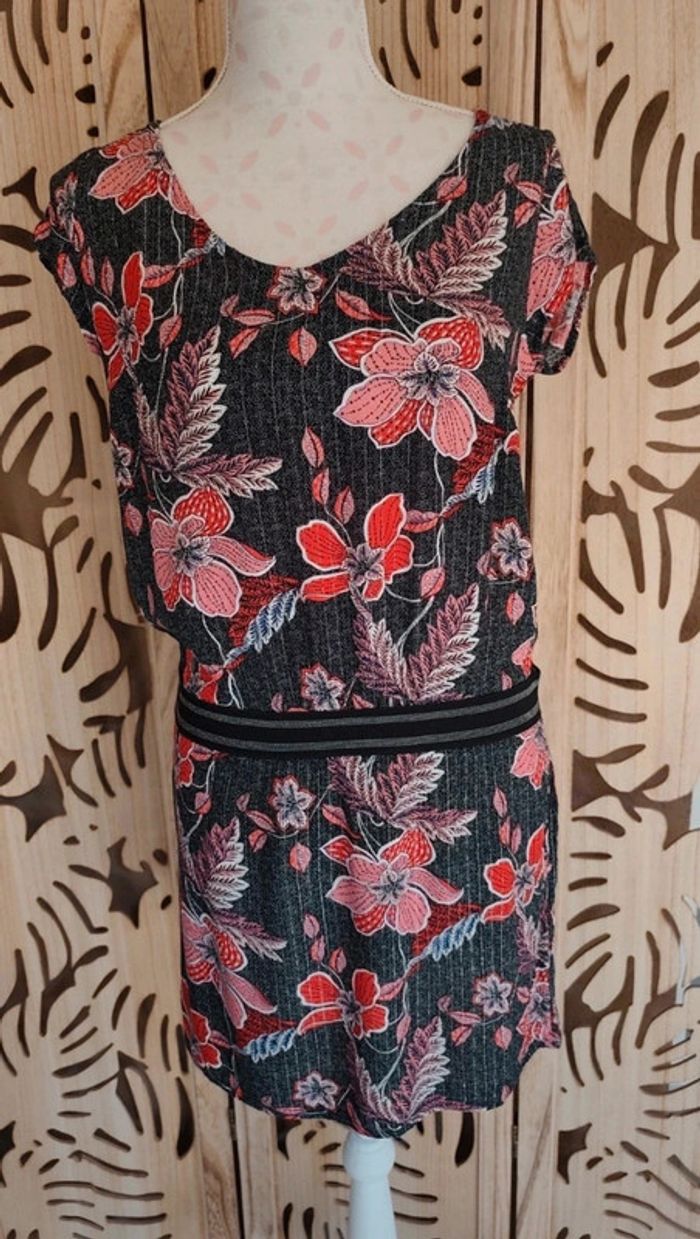 Robe imprimée fleurs bande élastique T 36 Grain de malice - photo numéro 2