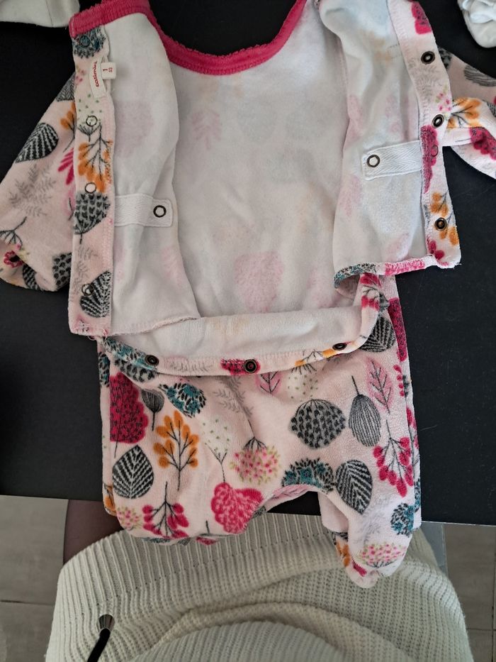 Grenouillère 1 mois velours - photo numéro 2