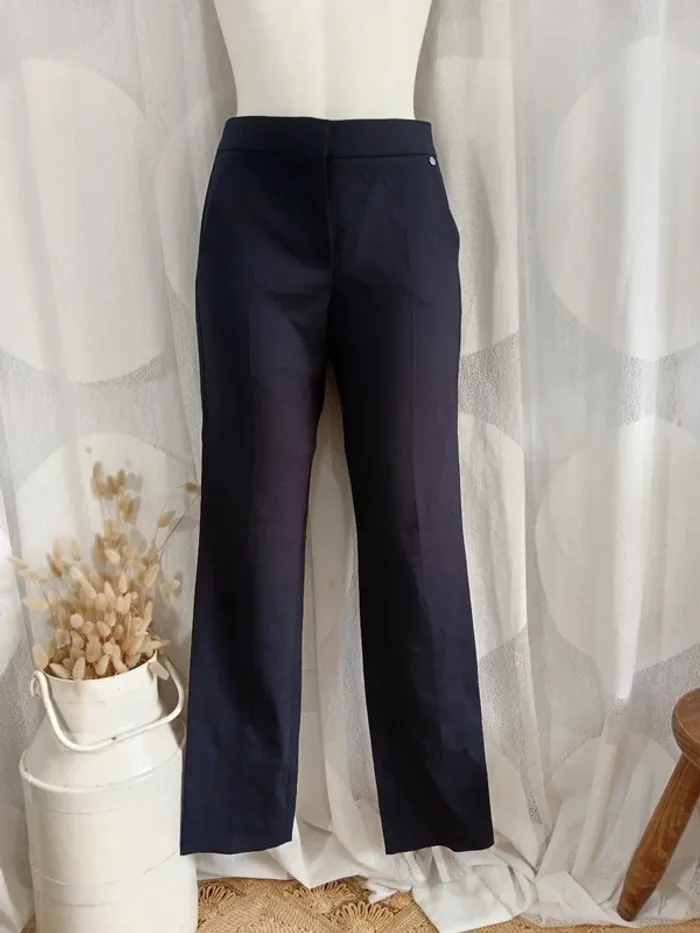 Max Mara "Pantalon pince bleu marine" t. 36